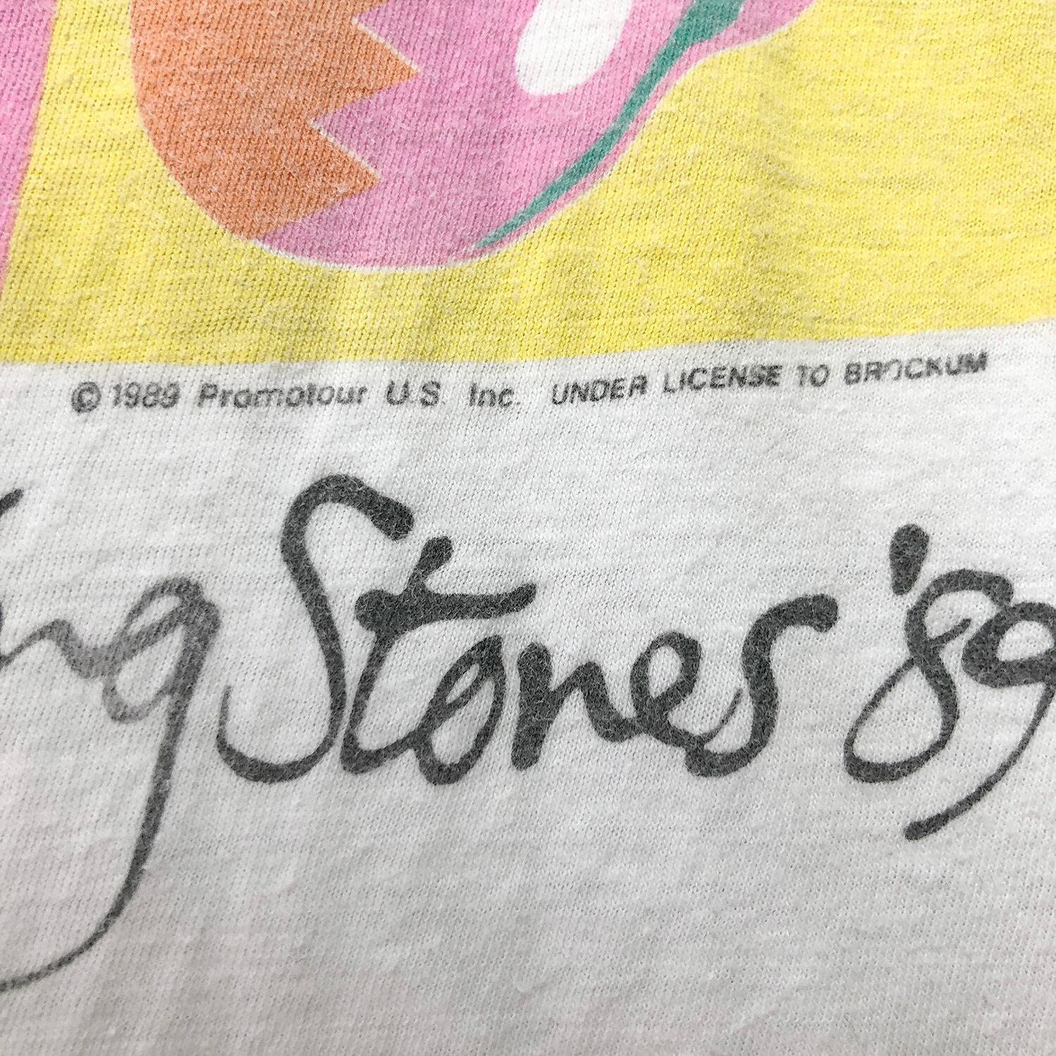 80S ヴィンテージ ローリングストーンズ 1989年 ロックTシャツ ツアーT 