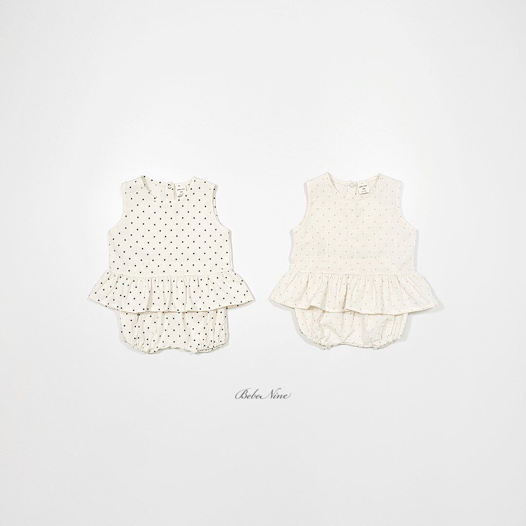 *即納* bebenine ドットフリルセット