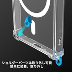 Hy+ Xperia 10 VII ケース SO-52F / SOG16 / A502SO / XQ-FE44 対応 MagSafe対応 耐衝撃 クリア TPU ハイブリッド 背面ポリカーボネート 薄型 軽量 ショルダーストラップ対応 取り外し可能パーツ付き 透明クリア