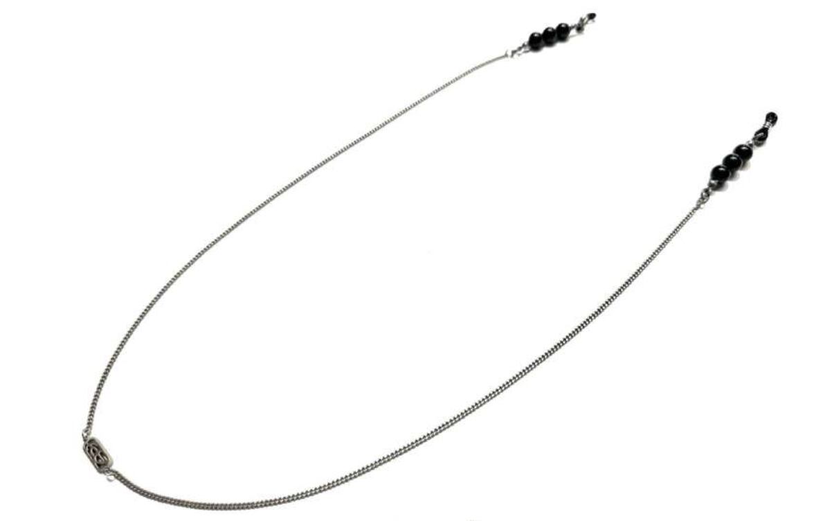 SOSHIOTSUKI | GLASS CHAIN | BLACK/SILVER | HOWDAY