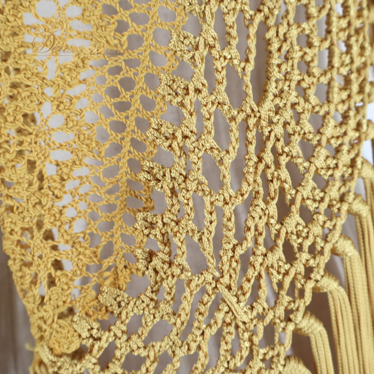 フラメンコ 衣装 designer's flamenca シージョ ピキージョ ゴールド系 金 ゴールド フレコ フリンジ 編み込み ダンス パーティ 発表会 飾り 装飾 小物 カーブ型 華やか 上品 エレガント ステージ 舞台 コスチューム