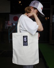 【X-girl】VINYL LIP FACE CANVAS TOTE BAG【エックスガール】