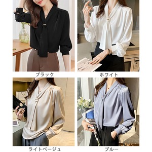 ボウタイ ブラウス レディース 春夏 トップス 韓国 大人 きれいめ かわいい おしゃれ フォーマル 入園式 入学式 オフィス ビジネス 大人可愛い 大人女子