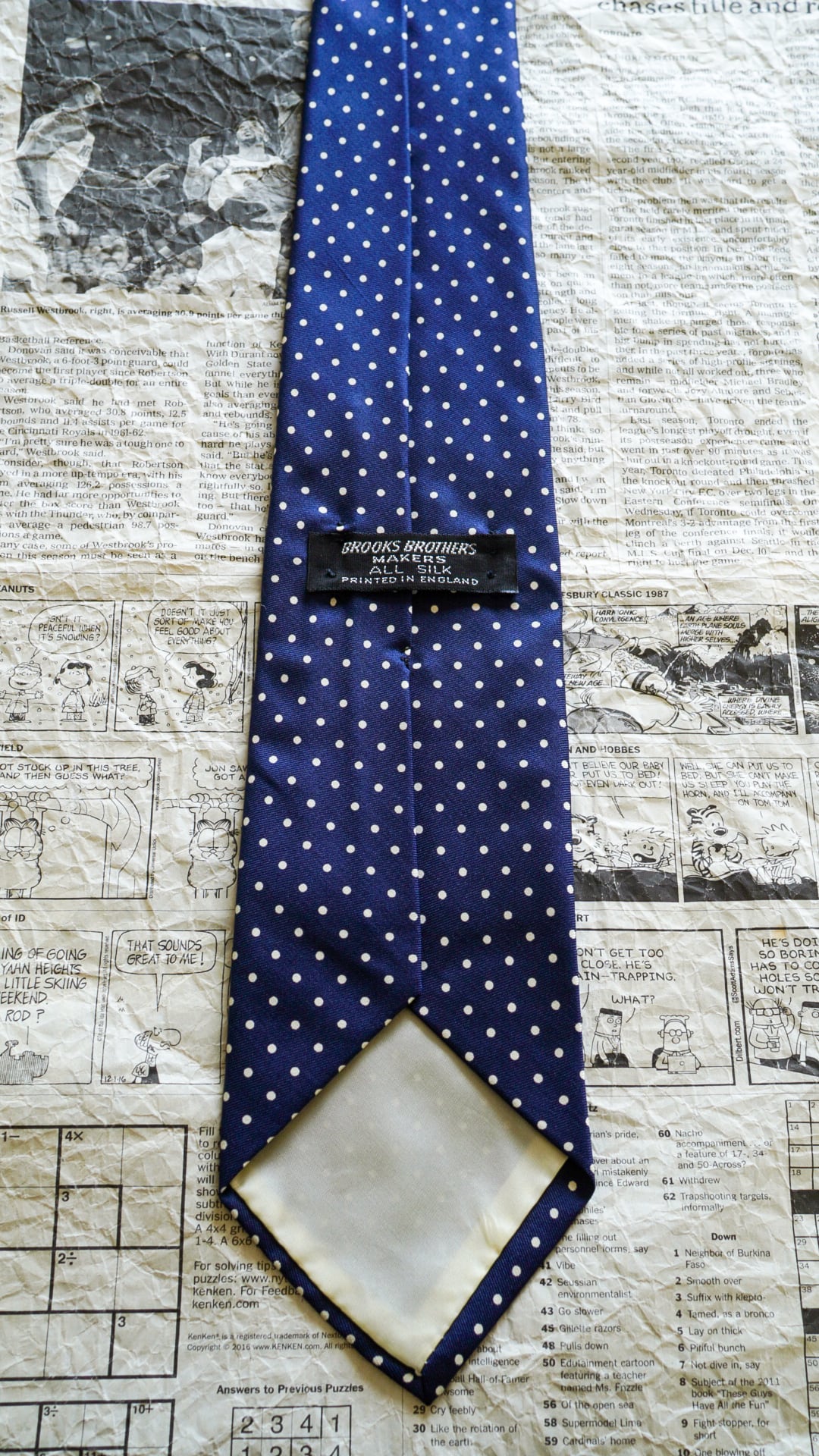 Brooks Brothers ネクタイ 1960s】BROOKS BROTHERS ブルックスブラザーズ ドット柄 ネクタイ《黒