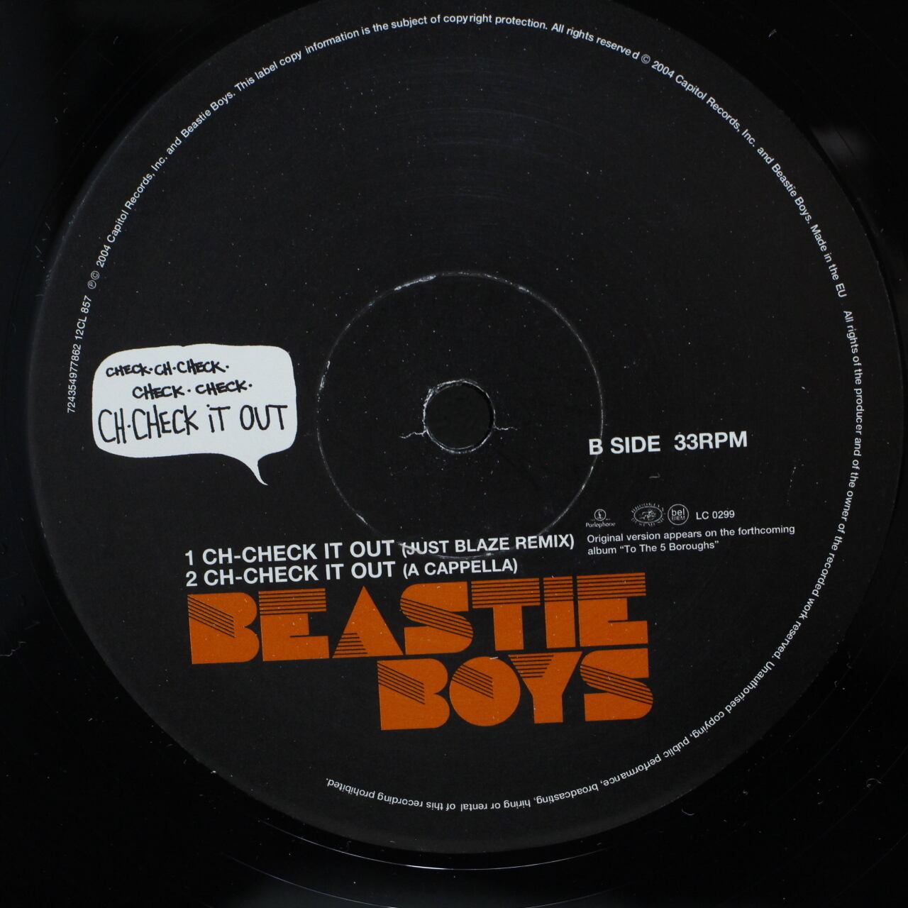 Beastie Boys / Ch-Check It Out [12CL 857, 724354977862] - 画像4