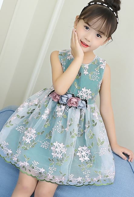 フラワーモチーフがかわいい☆プリンス風ドレス】 子供服 ワンピース