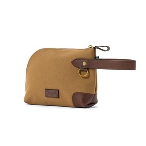 ZIPPED POUCH 3rd / DALBY CANVAS  KHAKI