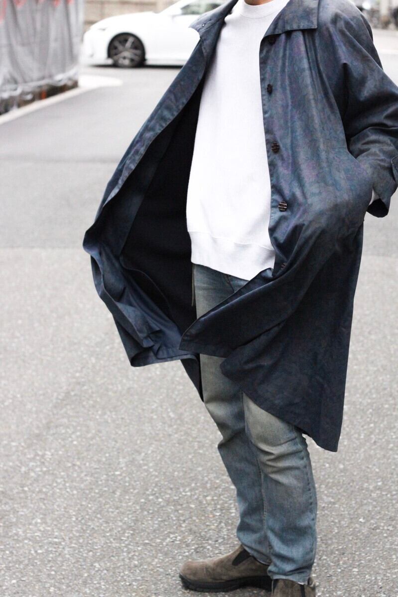 70's London Fog multi botanical balmacaan coat 