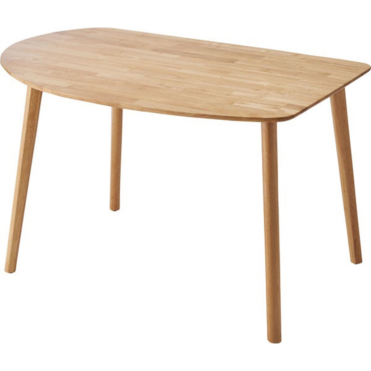 ダイニングテーブル HOW-002NA 壁寄せ 壁付け 角丸 シンプル 北欧 木製 天然木 韓国インテリア ナチュラル おしゃれ ダイニング リビング