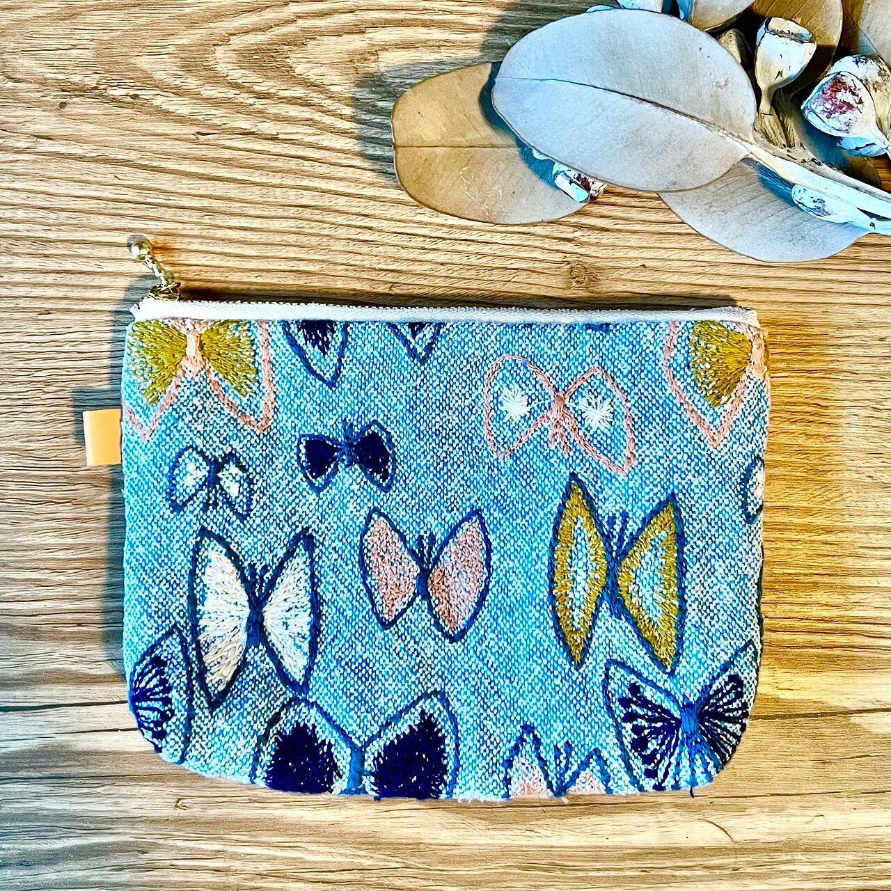 M.Nさまご予約品☆電磁波防護ファスナーポーチ【mina perhonen sky flower】