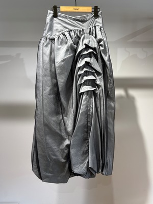 【25AW 予約】Create Clair クリエイトクレイル / Layer tuck balloon skirt