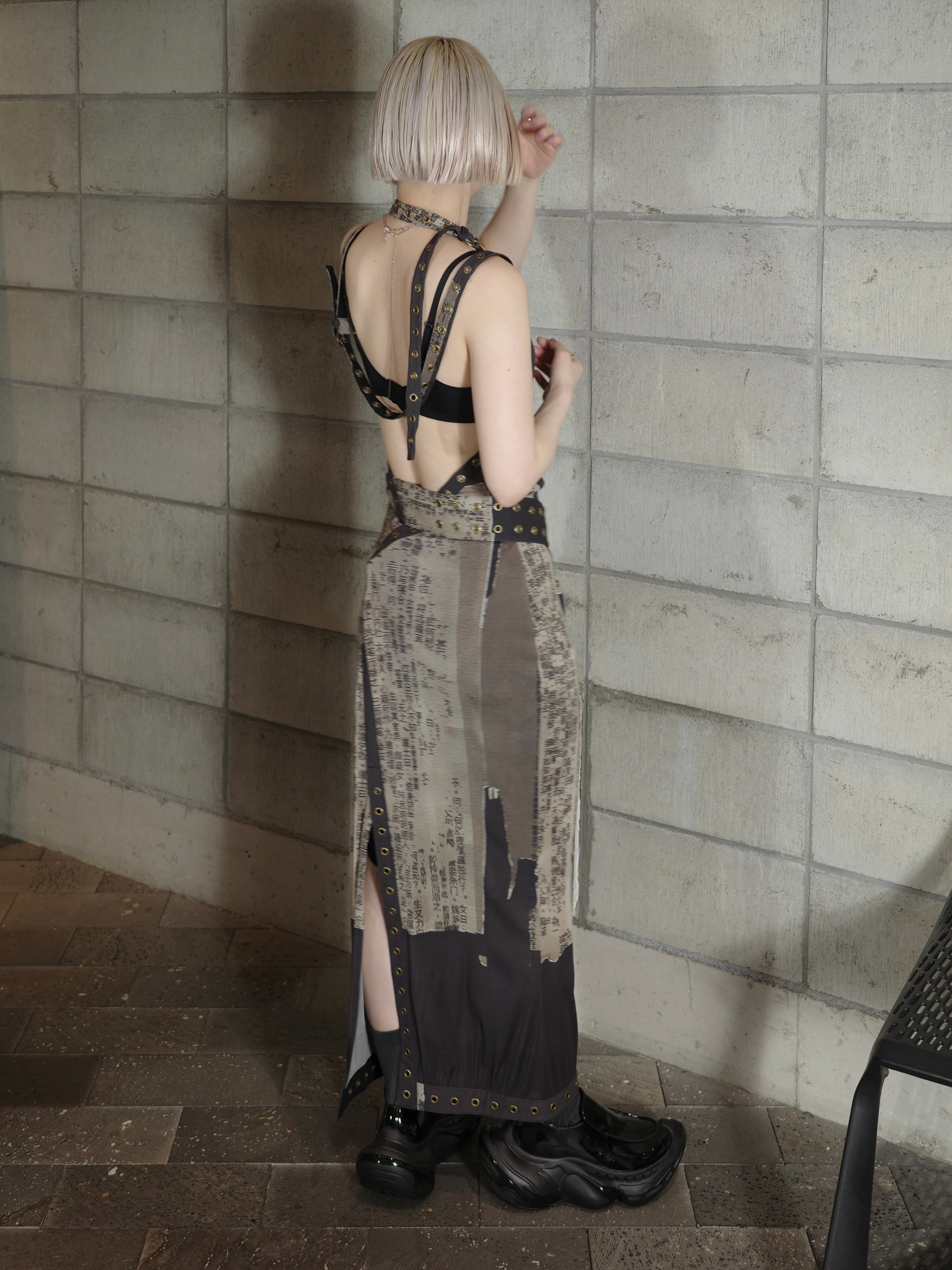 25SS】MUKCYEN ムッシャン / painted face dress / ワンピース