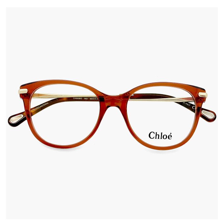 クロエ レディース メガネ ch0058o-002 50mm chloe 眼鏡 キャットアイ フォックス ウェリントン 型 めがね 小振り【国内正規品】