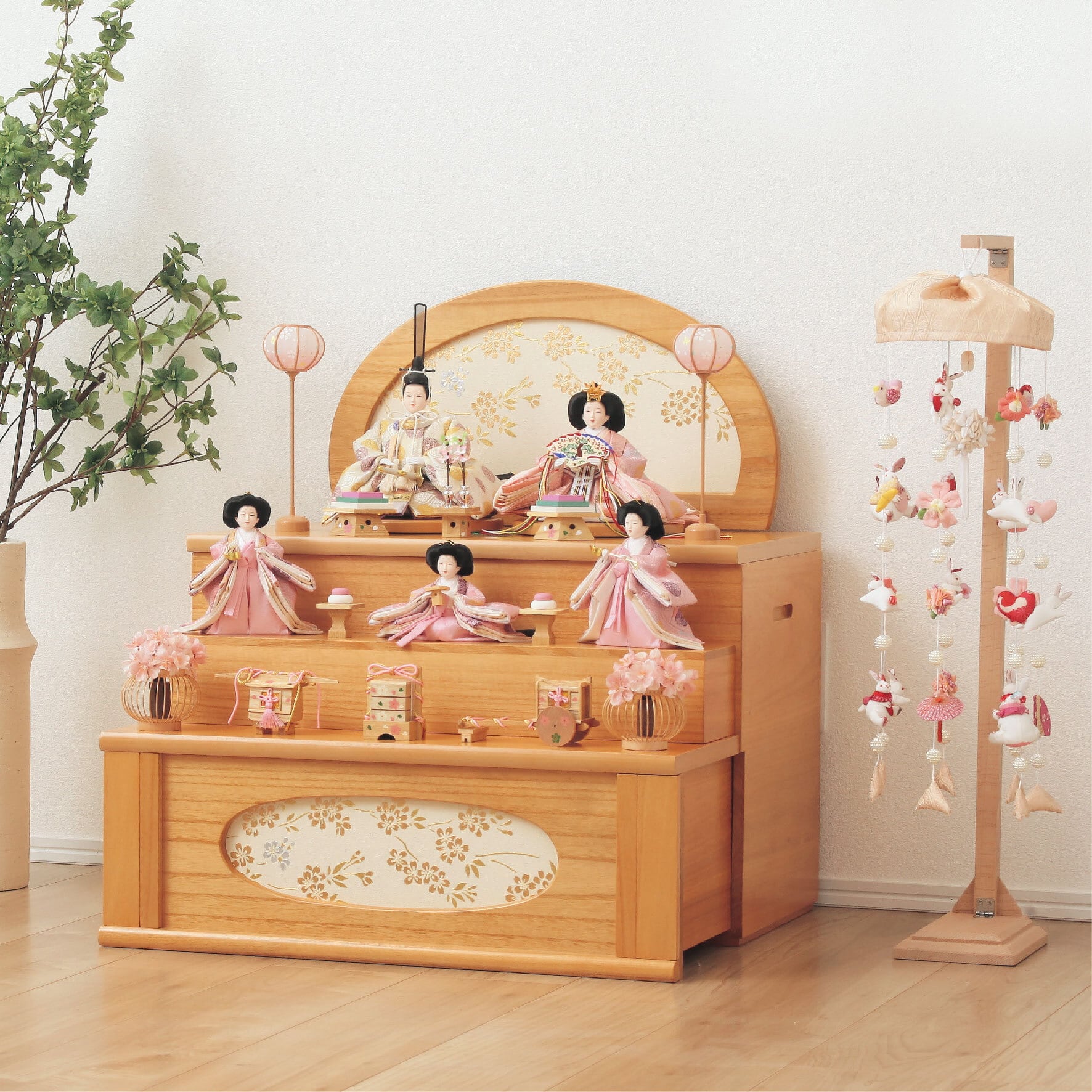 雛人形<三段収納飾り>なな|ひな人形