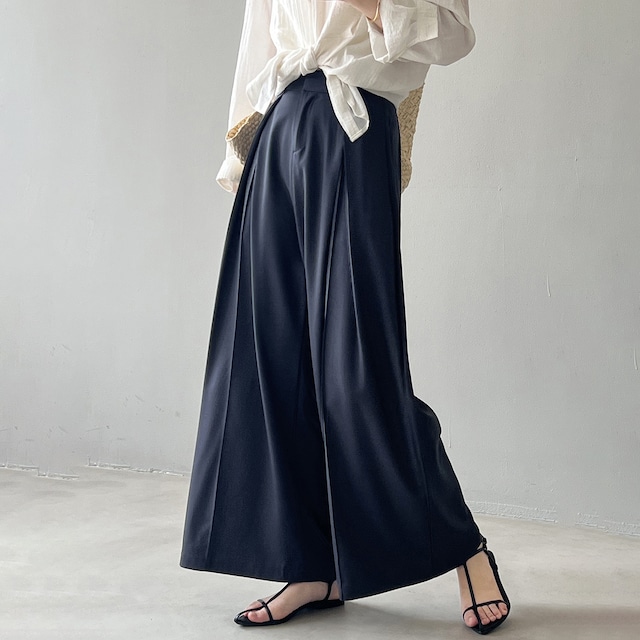 tuck wide pants 12970