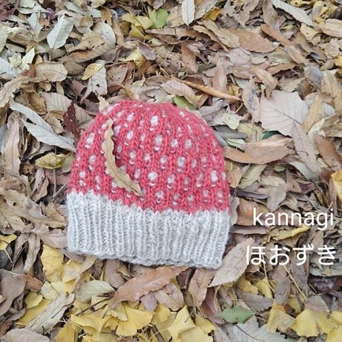 kanon 手編みの帽子　二点 Kannagi寒凪(ニット帽)の編み物キット | 60ろくまる編み物キット