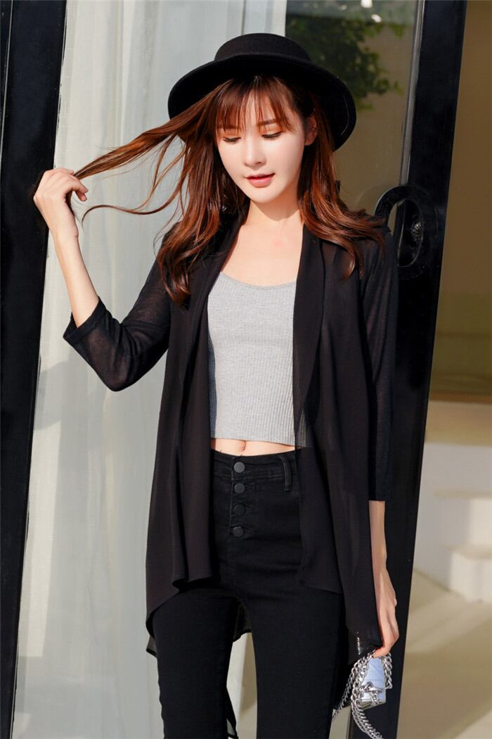 女子ウケするおしゃれの秘訣 春夏 Lサイズ 長袖 ショール ジャケット 日焼け止め 空調 トップス