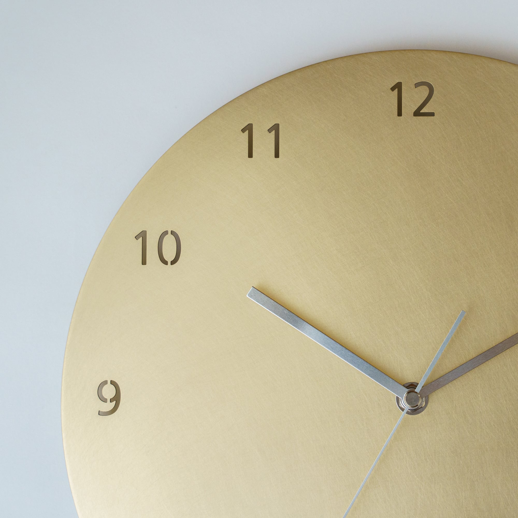 minimal wall clock 300 _ number / brass 壁掛け時計 300 数字 / 真鍮