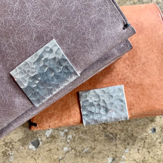 錫の手縫い財布　ichi