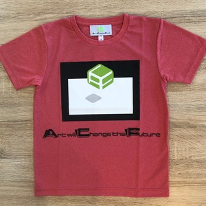 Floated Cube ( 浮かぶ立方体 ) Tシャツ ミックスレッド