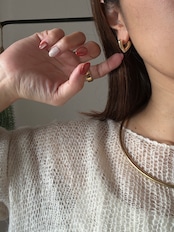 open heart hoop pierce