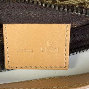 【最終処分SALE】FENDI フェンディー　ズッキーノ キャンバス ハンドバッグ ブラウン A-7533