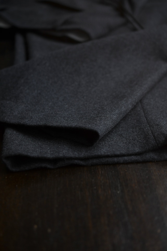 A.PRESSE / Wool Flannel Wide Trousers (Charcoal)
