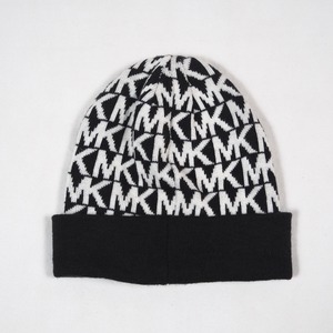 【Mint】MICHAEL KORS monogram knit hat one size fits all /マイケル コース モノグラム柄 ニット帽