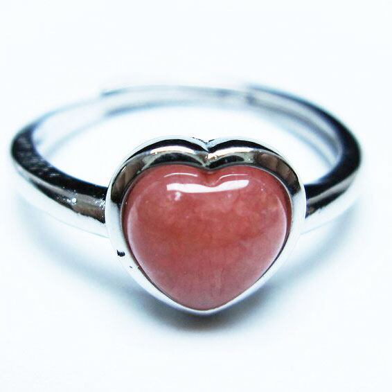 インカローズ リング ハート 指輪 フリーサイズ 14号 一点物 メール便可 [M便 1/20] 115-6679