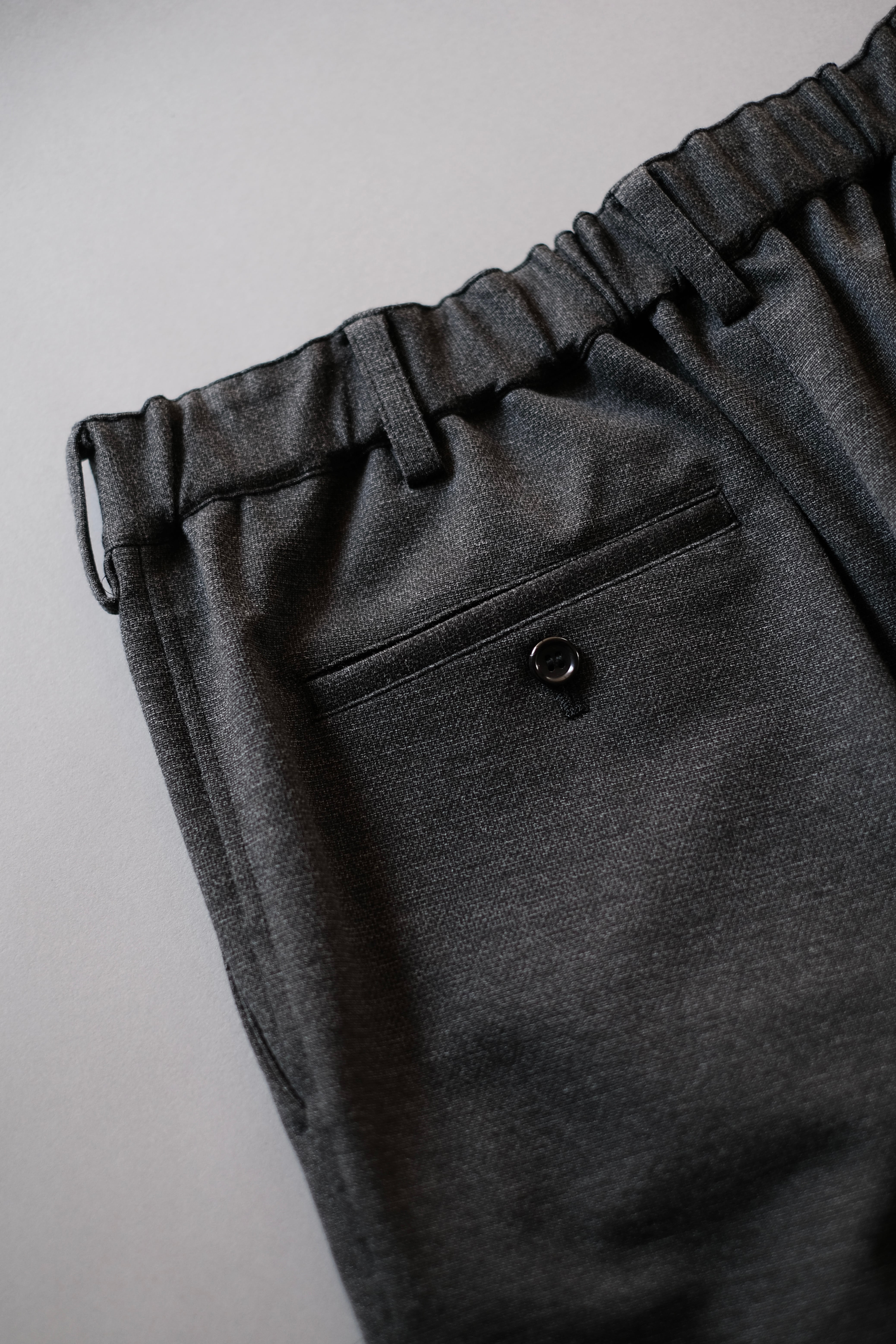 Graphpaper / SIDOGRAS Melange Ponte Wide Tapered Slacks | LIVING