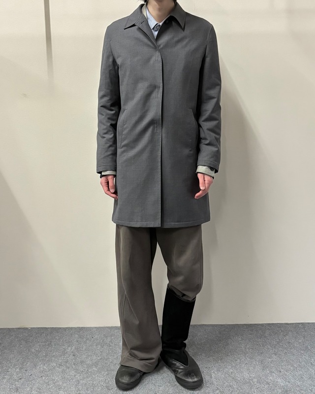 【1998FW PRADA】wool velcro half coat/grey