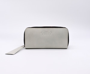 Round Zip Wallet tanned light gray