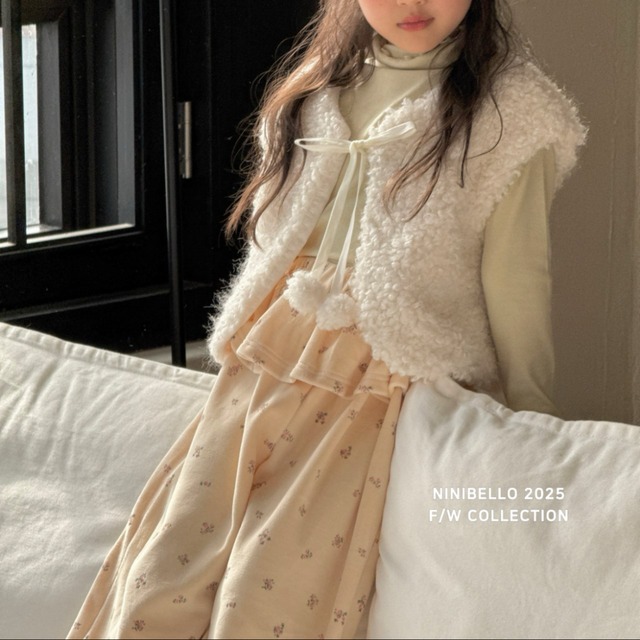 《予約》ninibello ¨ sugar pomp vest