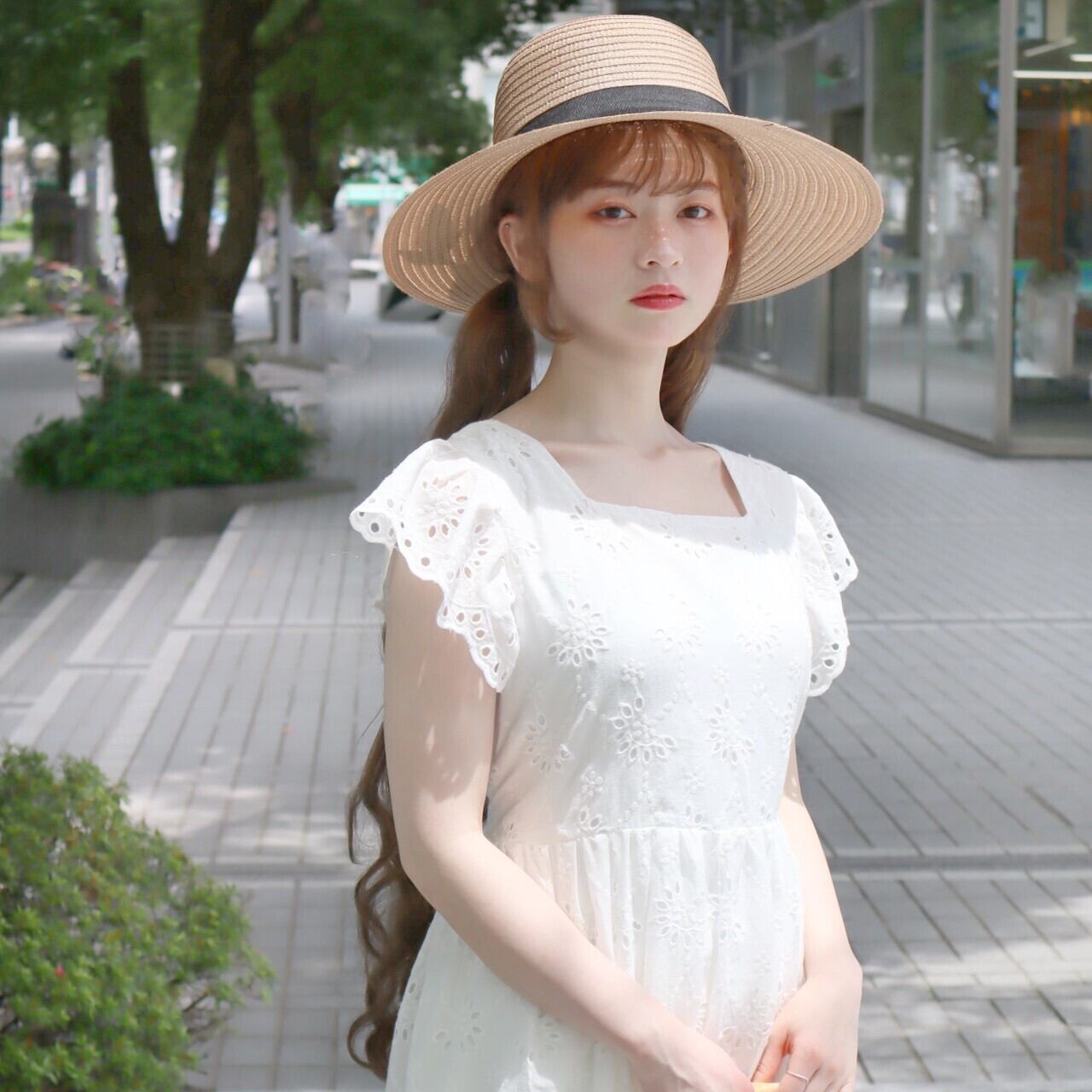 736【セール中】夏用ワンピース フリルスリーブ ホームウェア＆外出用