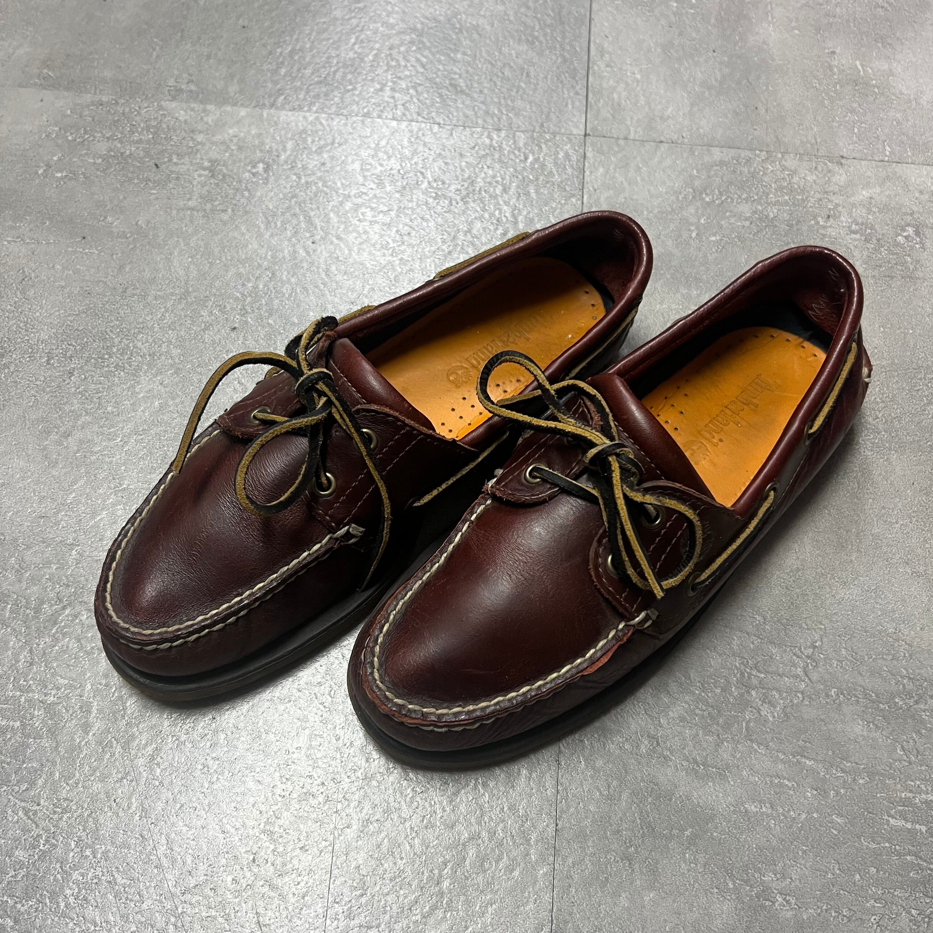 Timberlandティンバーランドレザーローファー革靴27cm茶色ブラウン