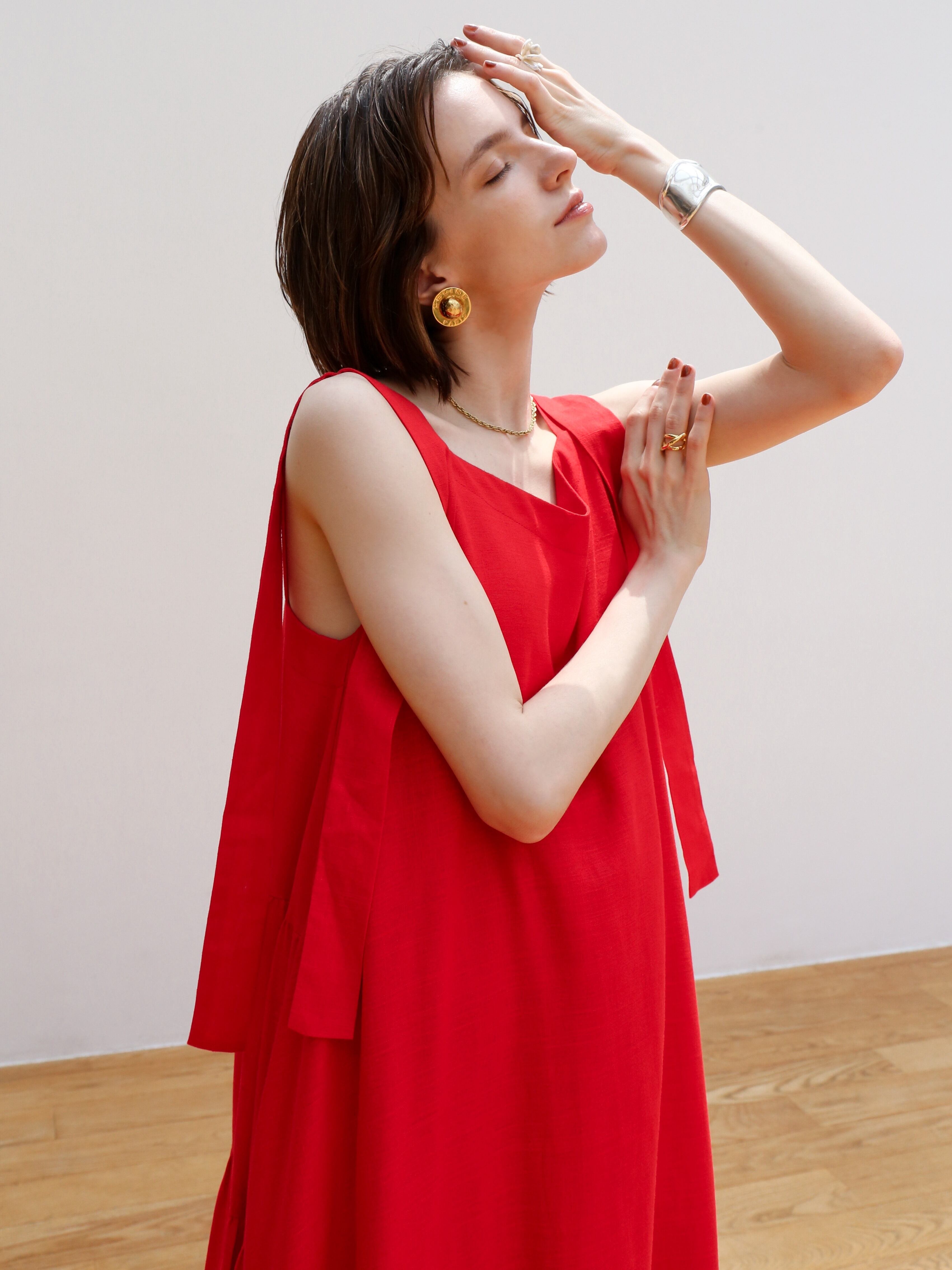 back tiered onepiece（red） | Katrin TOKYO