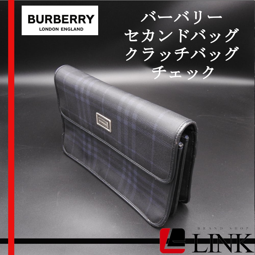 正規品】BURBERRY バーバリー セカンドバッグ クラッチバッグ チェック ...