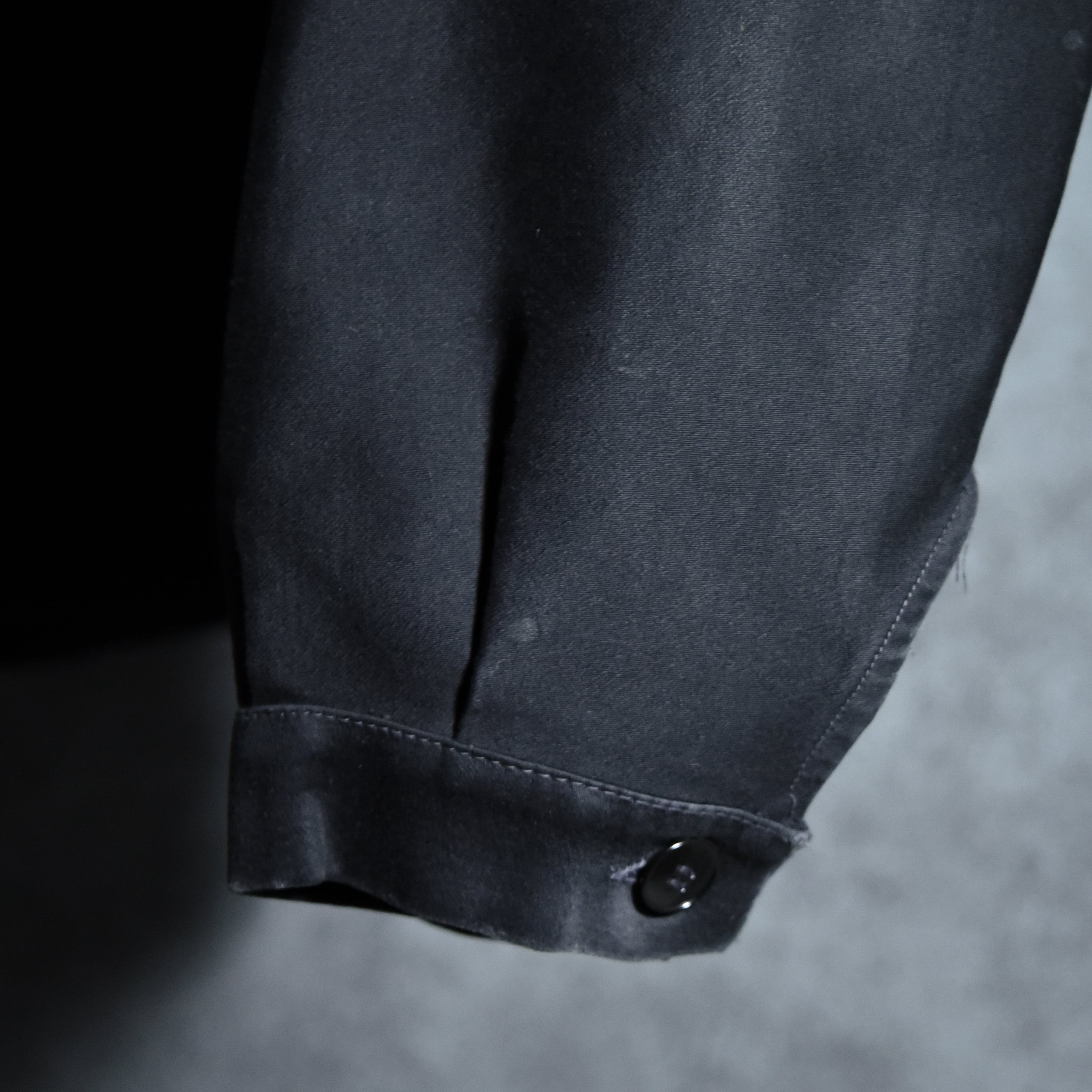 60s Le Favori Black Moleskin French Work Jacket ブラック