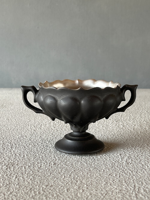 黒×銀　蕾のスープカップ　棘　　木下和美