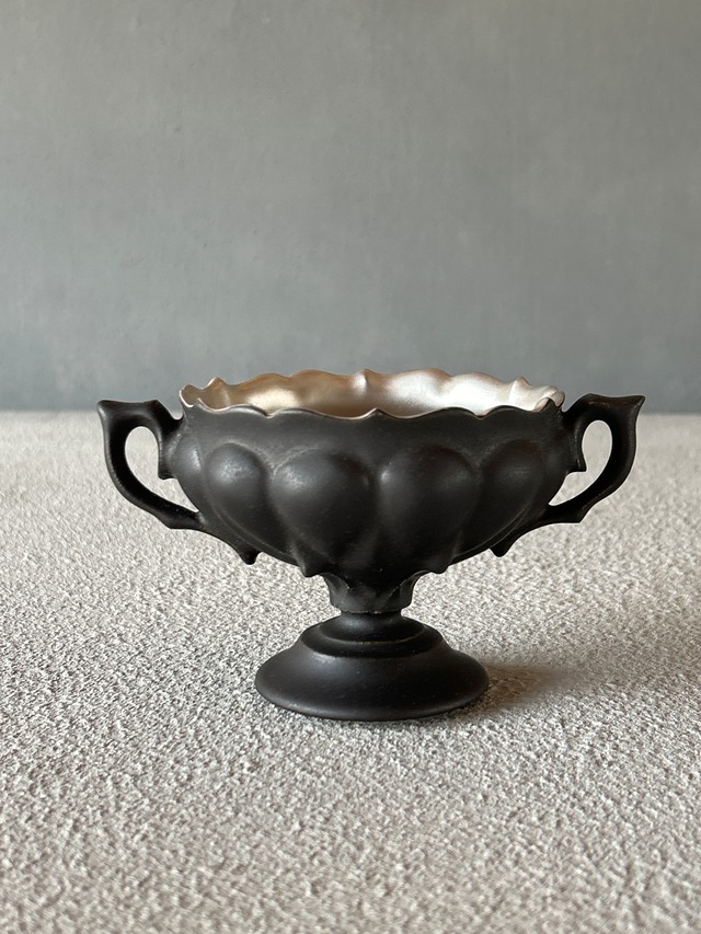 黒×銀　蕾のスープカップ　棘　　木下和美