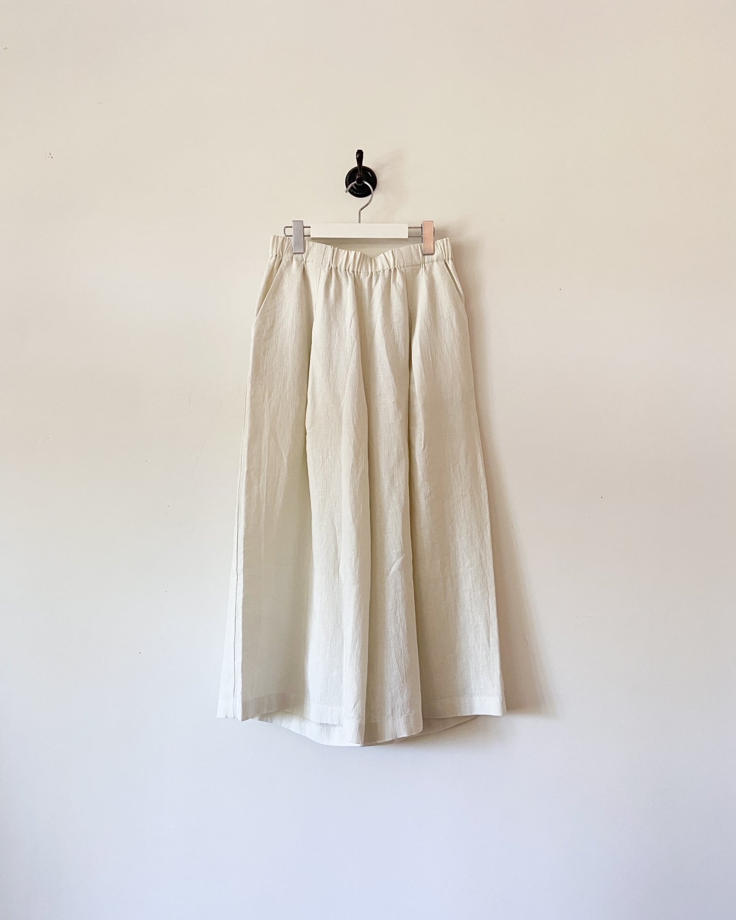 evam eva ウォーターリネンキュロットパンツ　water linen culotte pants