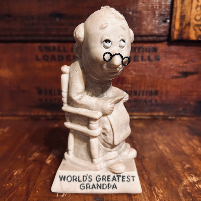 1970 ラス・ベリー グランパ ヴィンテージ メッセージドール R&W BERRIES “WORLD’S GREATEST GRANDPA” Sillisculpt D-667 1970 ラス・ベリー グランパ ヴィンテージ メッセージドール R&W BERRIES “WORLD’S GREATEST GRANDPA” Sillisculpt D-667