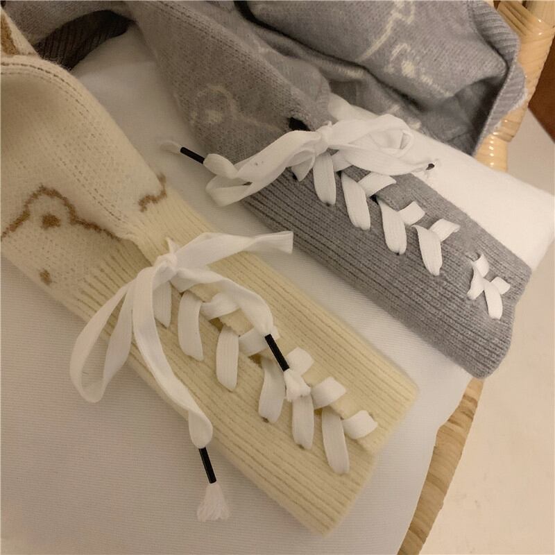 秋冬のキュートなルーズスリムセーターの女性が長袖プルオーバーセーターボトミングシャツのトップトレンド 萌量不足28184058532