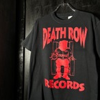 DEATH ROW RECORDS Tシャツ　黒　ヒップホップ　ラッパーTシャツ