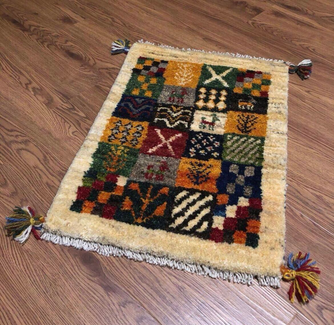 ペルシャギャッベ (ギャベ) ギャッベ 玄関マット No.GM-385 | A's Rug