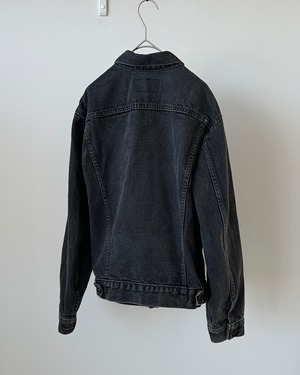 -Levi's- Vintage 80s 38 Black Denim Jacket Jacket