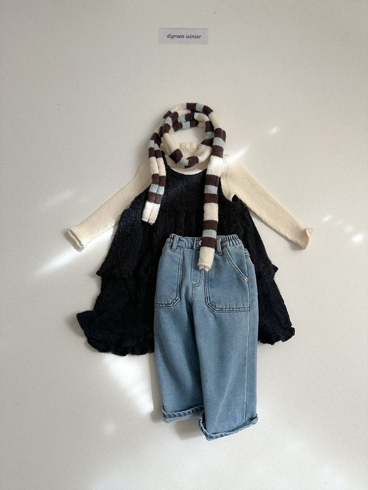 〖取寄〗韓国子供服 / 26winter / Digreen / リプルワンピース / キッズ / 冬服 *S~2XL*