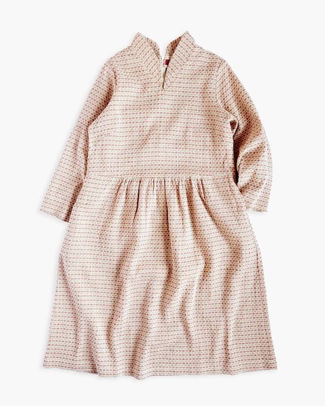 ウエストギャザーワンピース【peach】