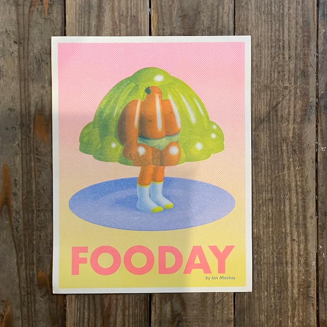 【RISOGRAPH】'Fooday' risograph print by Ian Mackay