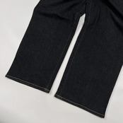 PAPAS パパス ツータック ブラック ソフト デニム パンツ サイズ 56 (2XL) /メンズ/ブラックデニム